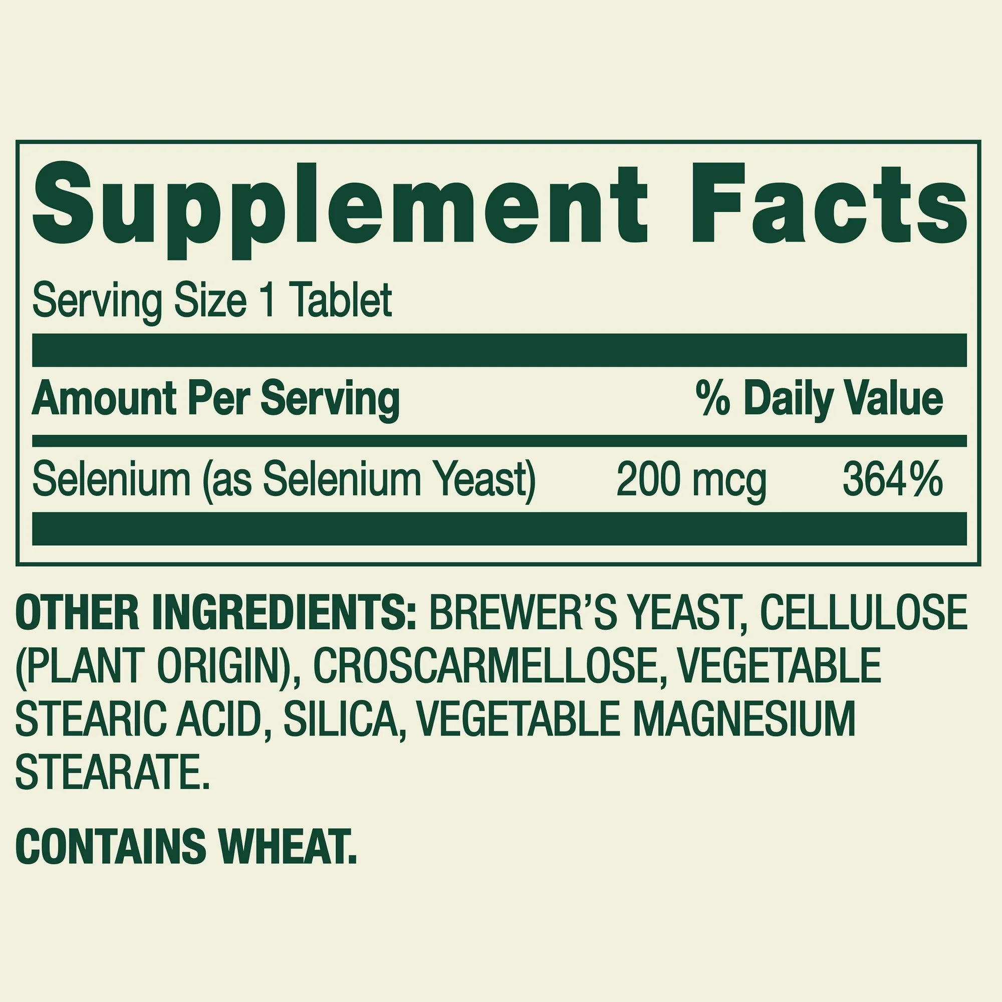 Selenio 200 mcg - 100 tabletas