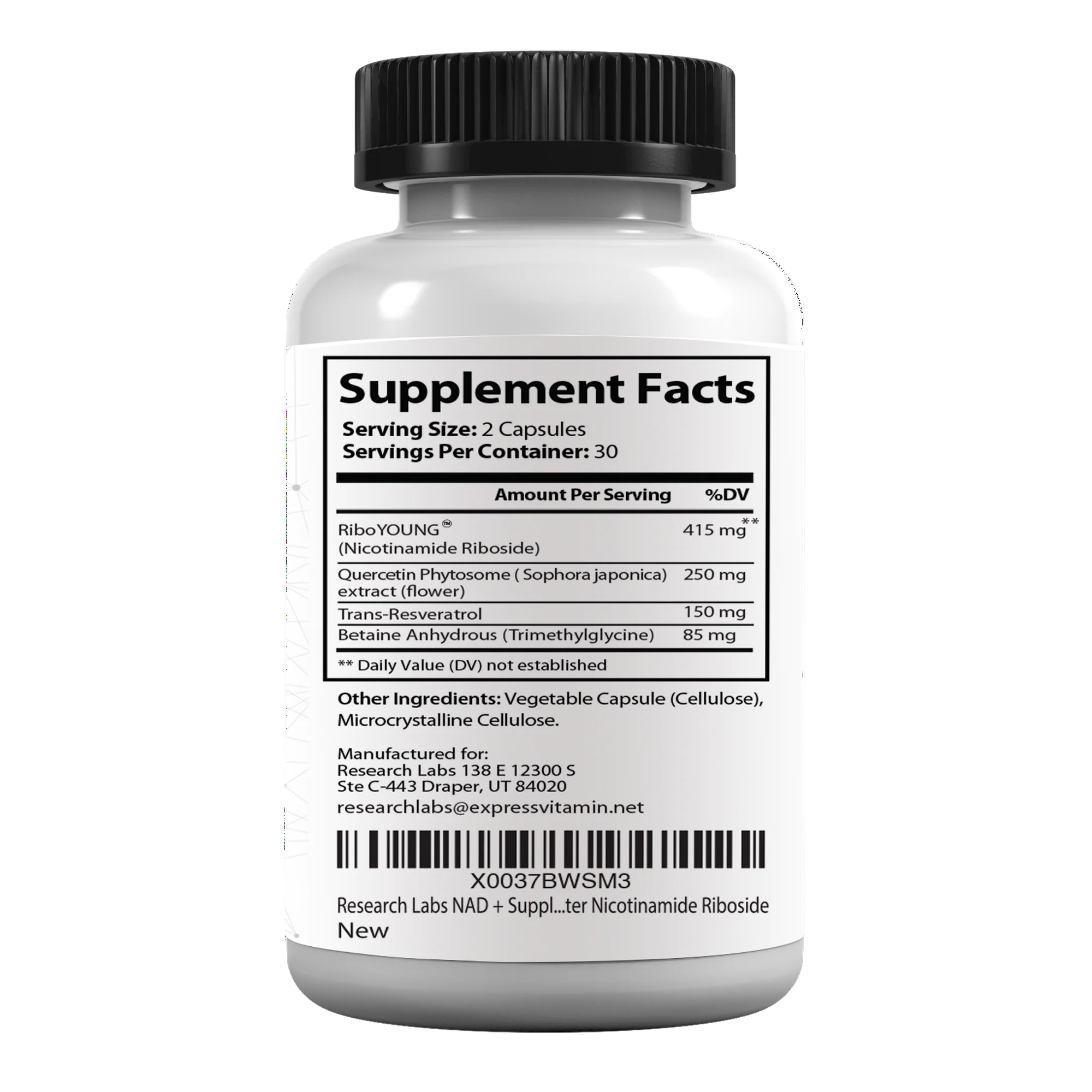 NAD+ con riboyoungTM - 30 cápsulas