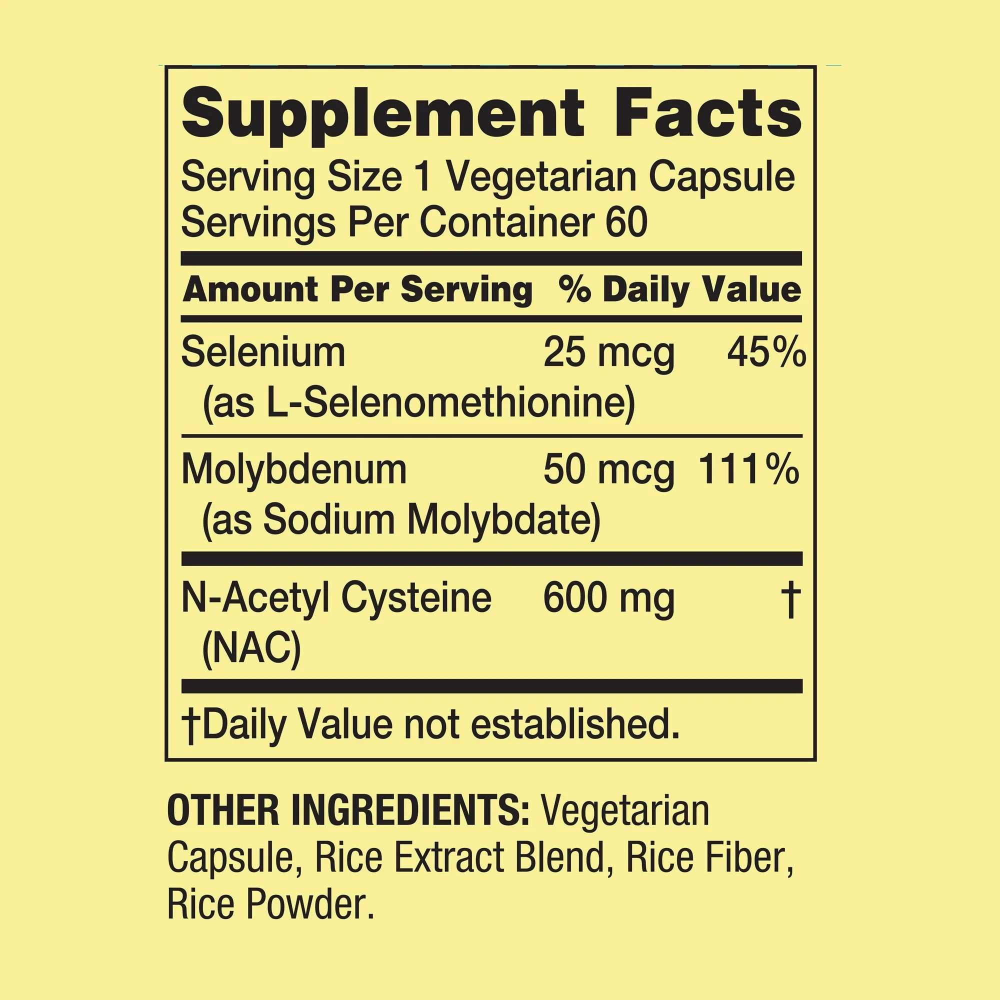 NAC 1000mg - 60 Cápsulas