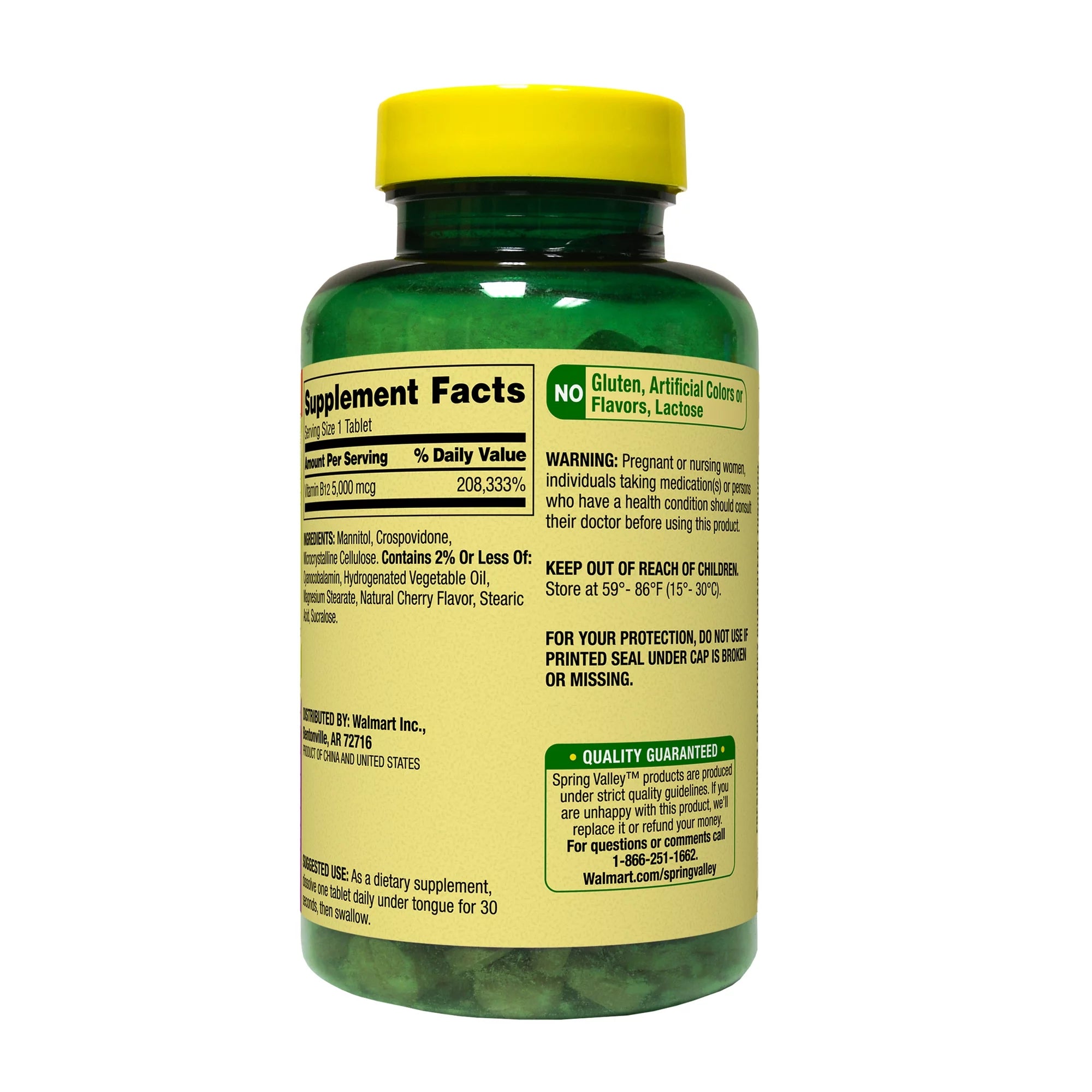 Vitamina B12 extra fuerte 5000mcg - 300 cápsulas