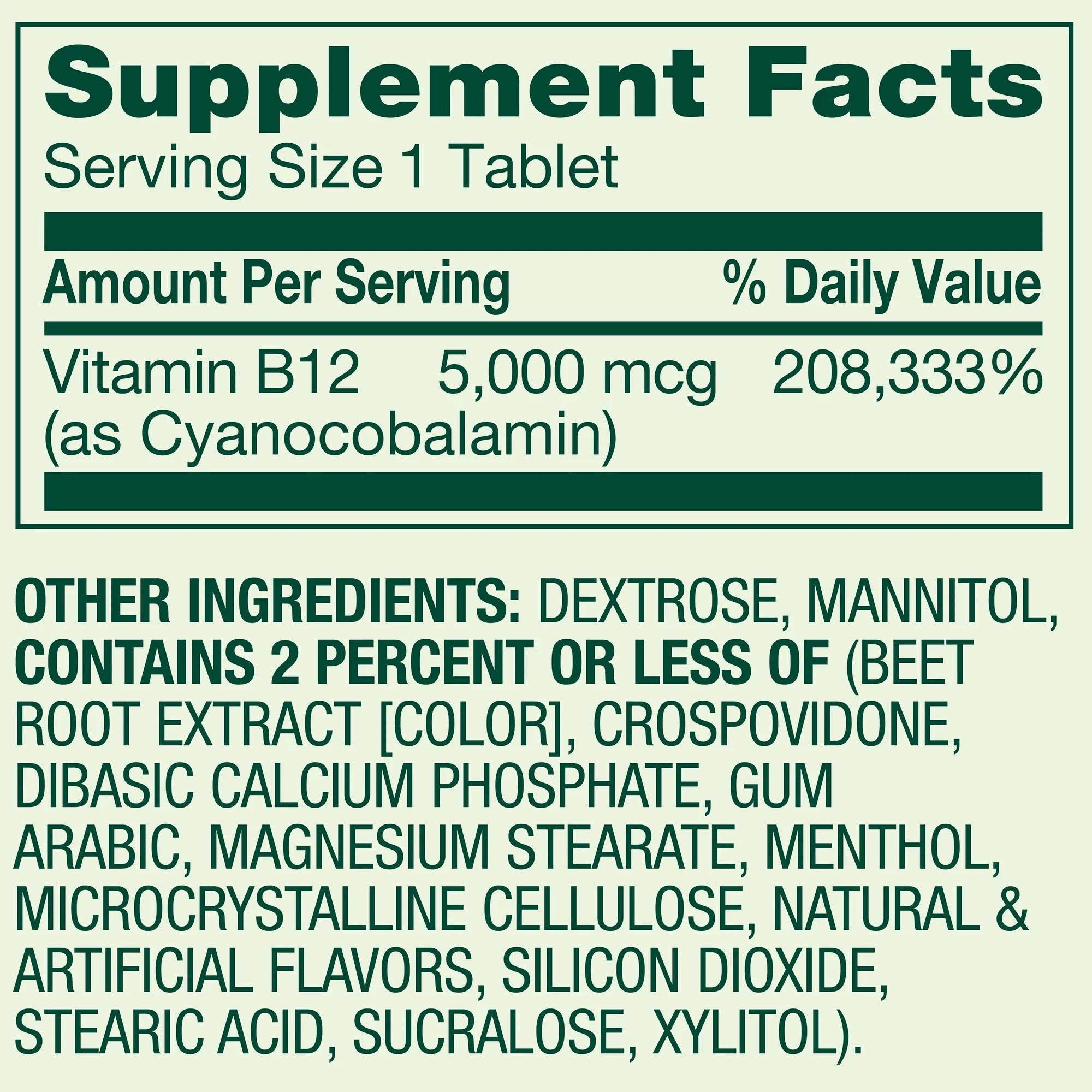 Vitamina B12 Extra Fuerte 5000 mcg - 45 cápsulas