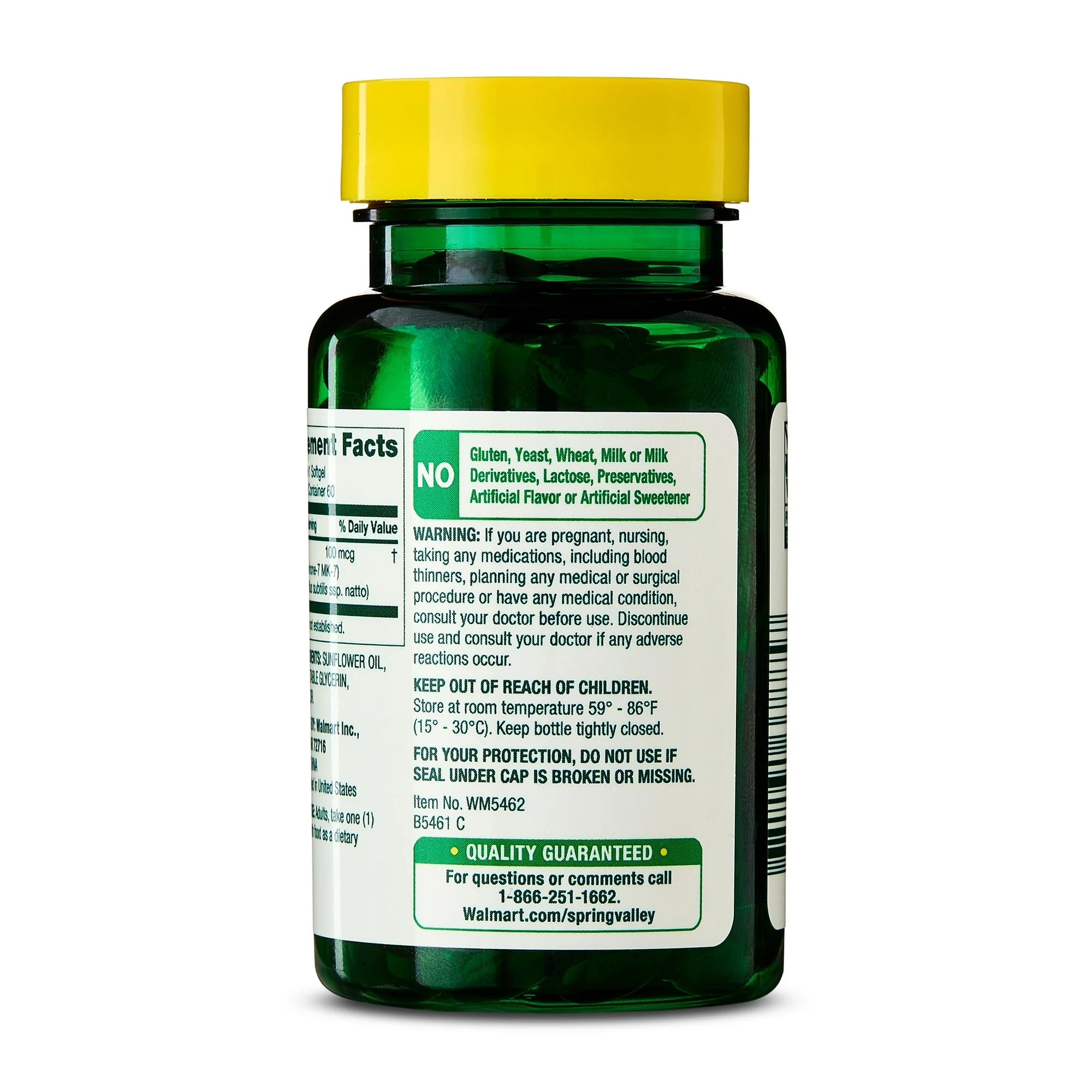 Vitamina K2 100 mcg 60 tabletas