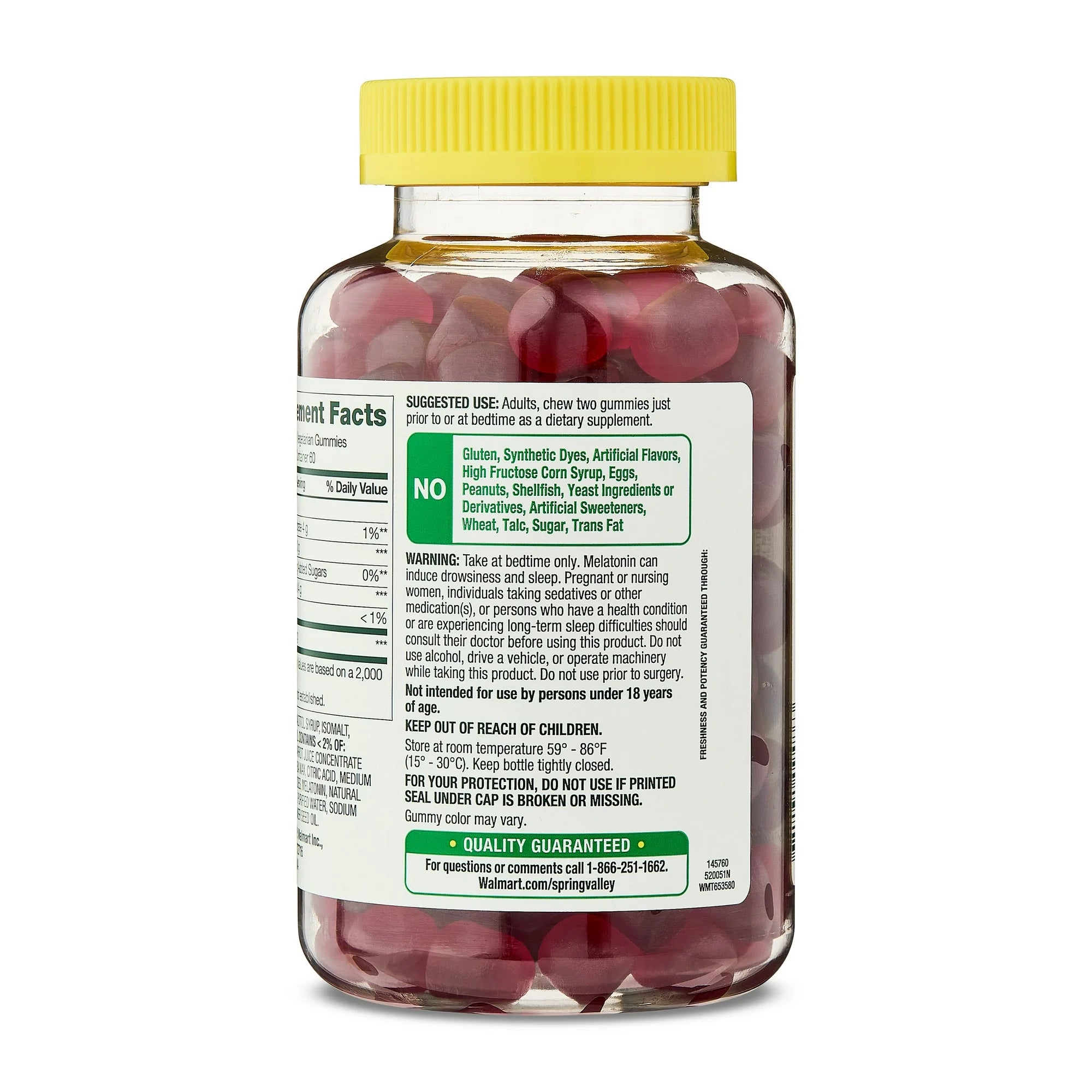 Melatonina Zero Sugar 5mg - 120 gomitas