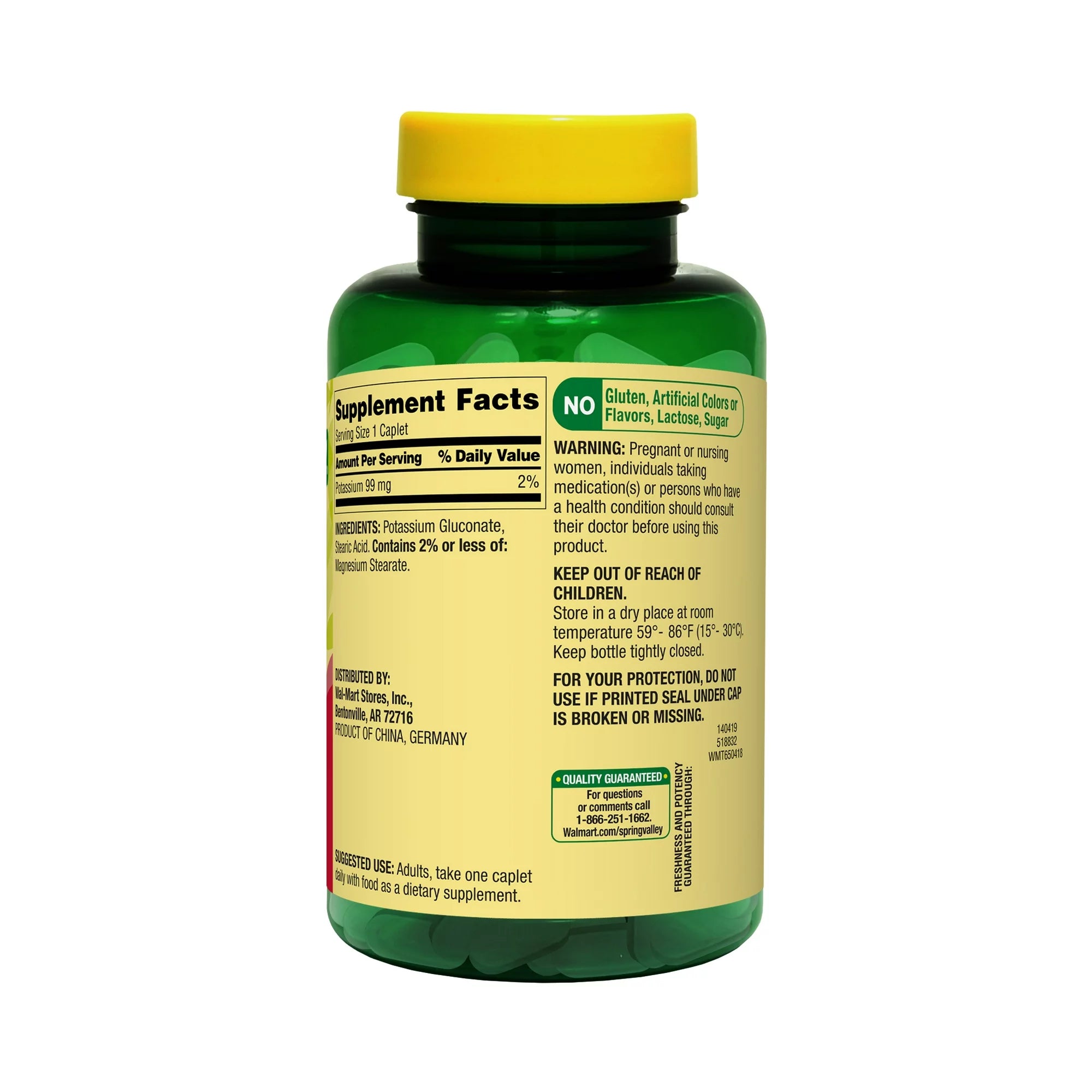 Potasio 99mg 250 capsulas