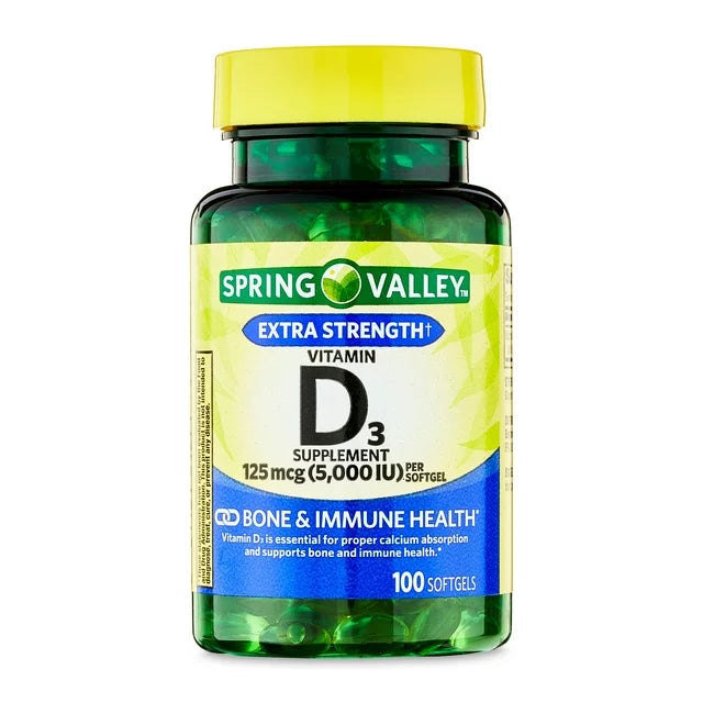 Vitamina D3 Extra Fuerte 125mcg - 100 cápsulas