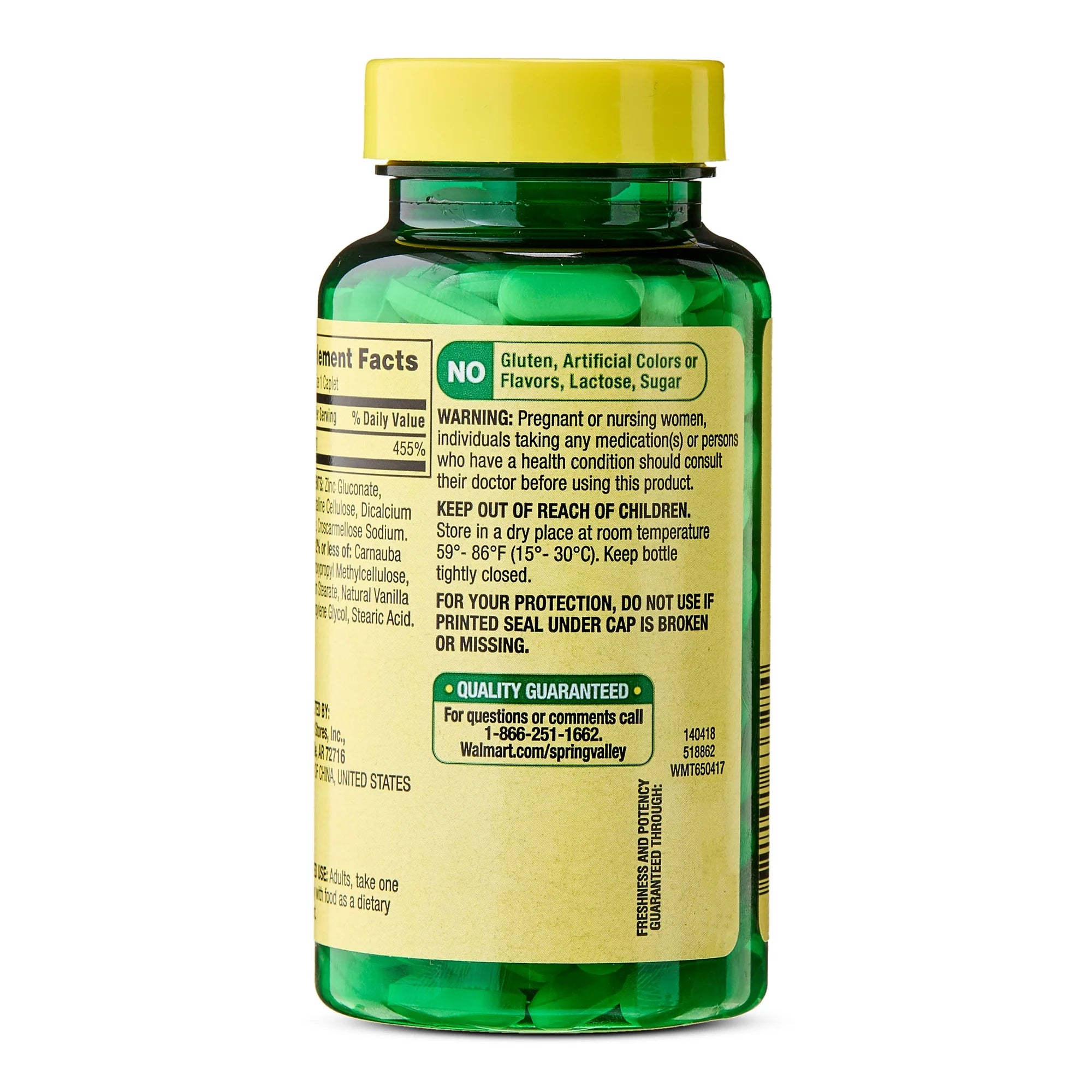 Zinc 50 mg - 200 capsulas