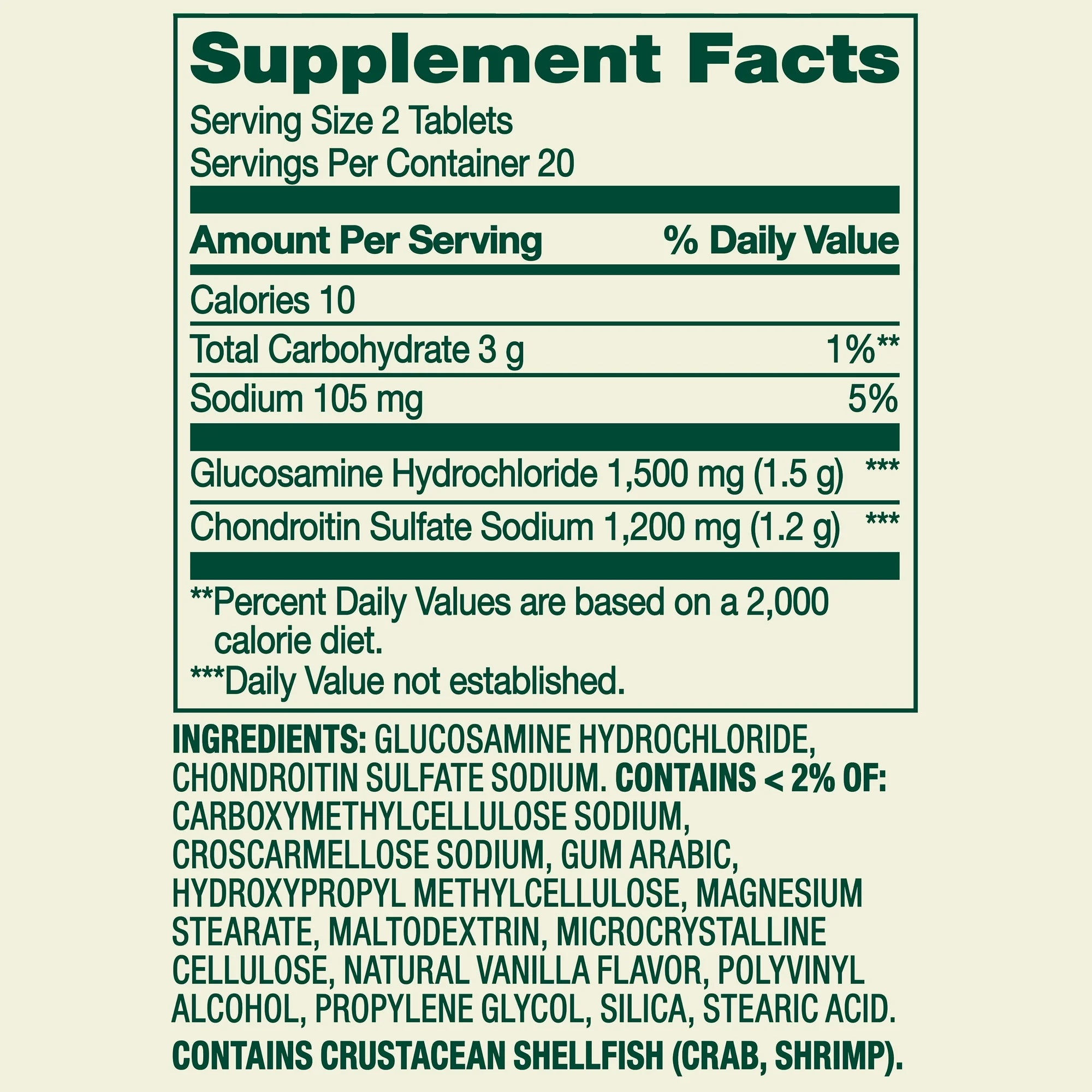 Glucosamina Condroitina - 40 tabletas