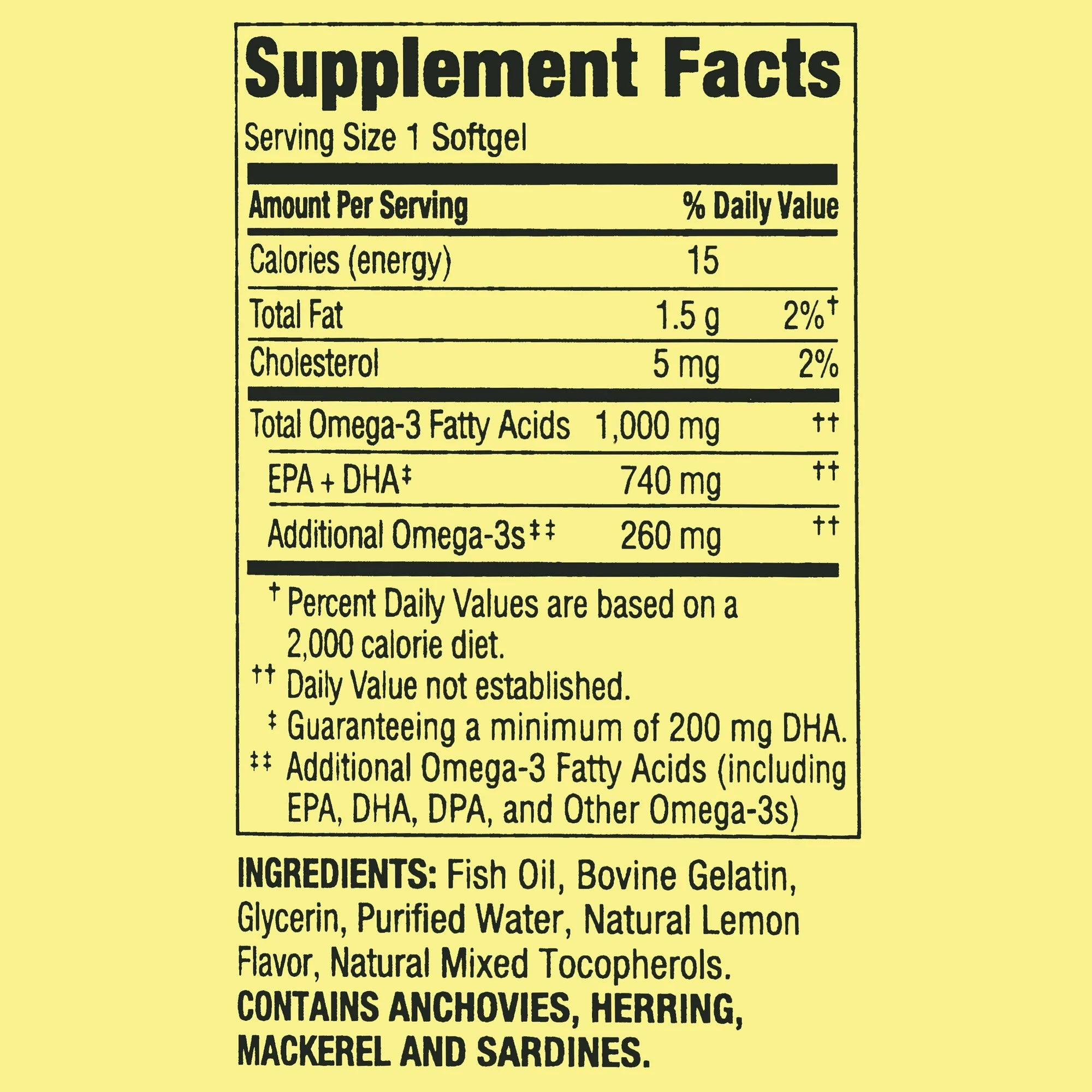 Omega-3 1000mg 60 cápsulas