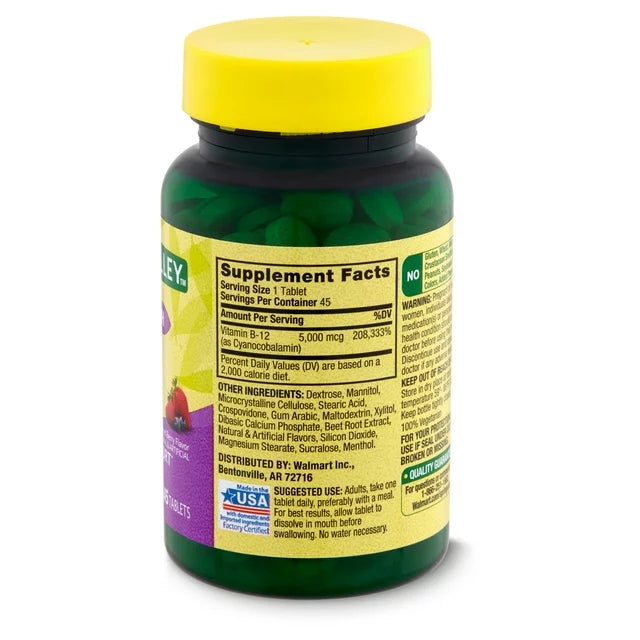 Vitamina B12 Extra Fuerte 5000 mcg - 45 cápsulas