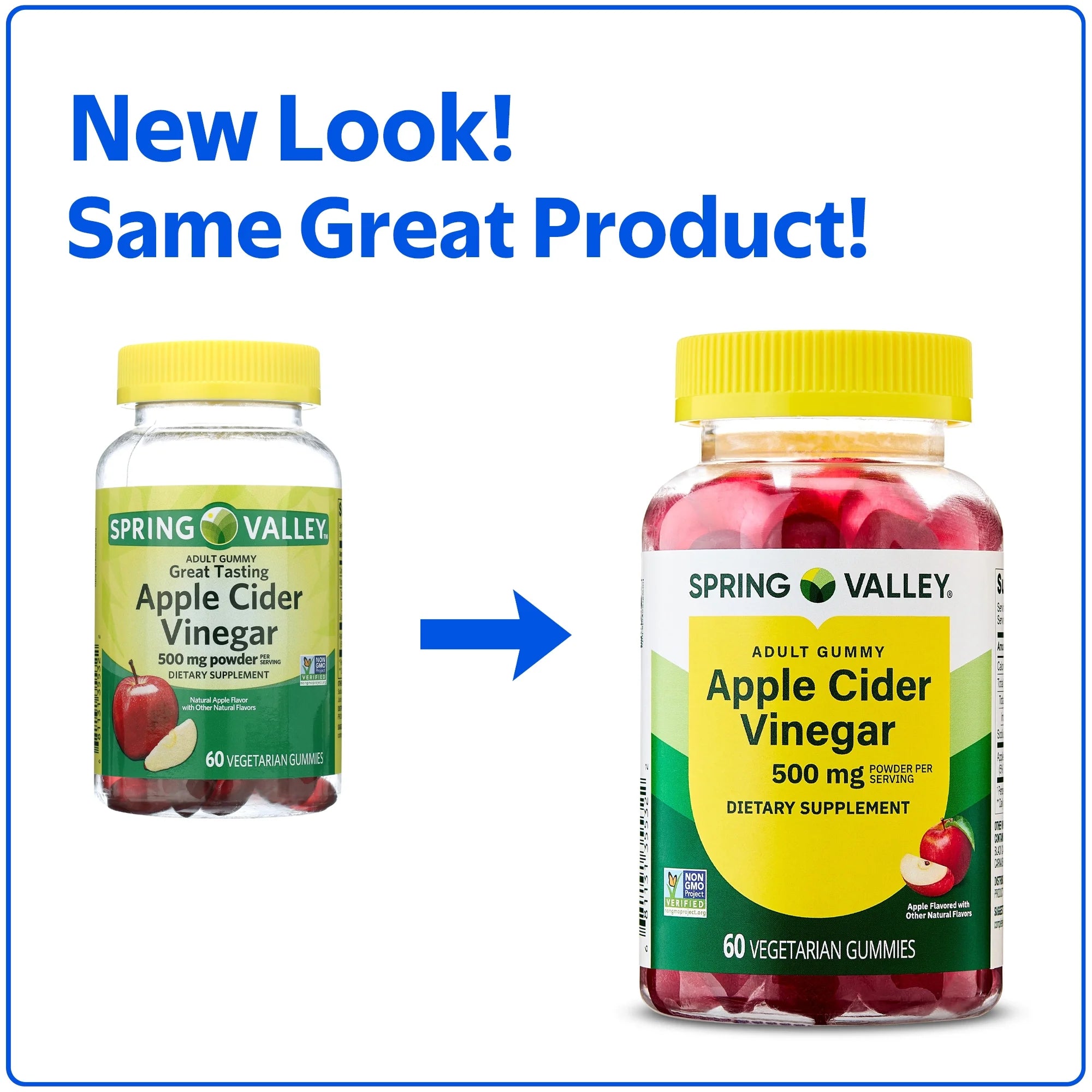 Vinagre de cidra de manzana 500mg - 60 gomitas